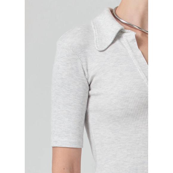 NEW CITIZENS OF HUMANITY liu bodysuit in heather grey - Picture 4 of 5